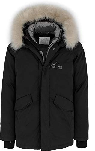 normani Winterjacke Herren Outdoor Parka mit Kapuze bis -55,2°C - wassedichte Hochleistungsjacke 20.000 mm Wassersäule und PFC-freie DWR Imprägnierung Größe XL