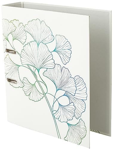 Herlitz 50033409 Ordner maX.file, A4, 8cm, Motiv: GREENline Ginkgo, 1 Stück