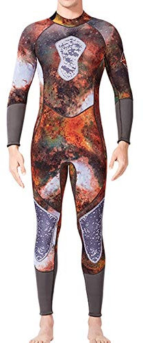 ChengBeautiful Männer Neoprenanzug for Männer Kompletter Anzug 3mm NeoprenWetsuit Surfen Anzug Taucheranzüge Tauchen Anzug Schnorcheln Schwimmen Overall (Farbe, Size : XXL)