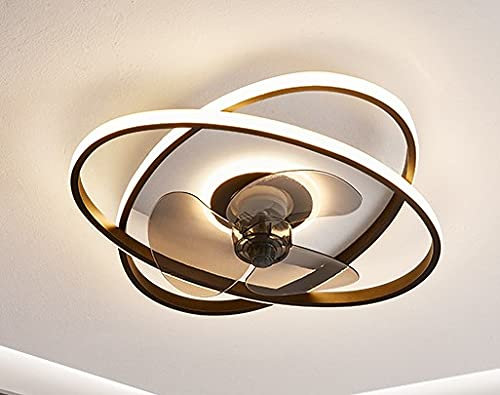 Deckenventilator mit LED Beleuchtung Deckenlampe Ventilator 3343 schwarz Ø 50cm 96W mit Fernbedienung Lichtfarbe/Helligkeit einstellbar dimmbar LED Deckenleuchte fan light ceiling