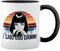 I Said God Damn Mia Walace Inspired Pulp Fiction Weiße Tasse Mug mit schwarzen Felgen & Griff