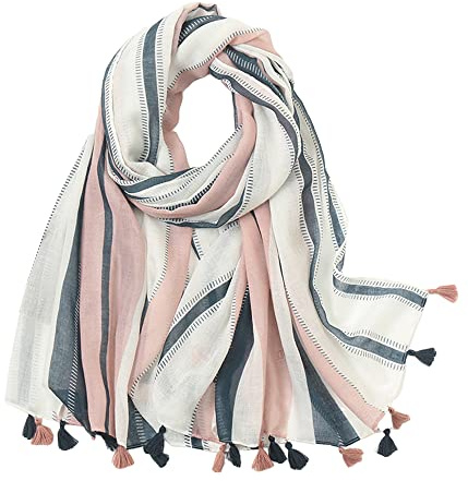 MAIRY Long Scarfs for Women Large Oversized Shawls Wraps with Tassel Lightweight Ladies Scarves FL-M05