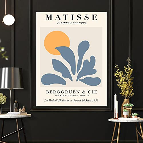 Henri Matisse Poster Bunte Linie Botanisches Poster Baum Grünes Blatt Poster Matisse Bild Vintage Abstrakte Pflanze Galerie Poster Minimalistische Wand Bilder Matisse Kunstdrucke 0610327