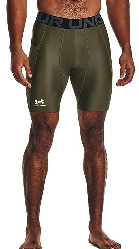 Under Armour Men's UA HG Armour Long Shorts, Lightweight Men's Running Shorts, Sweat-Wicking and Quick-Drying Base Layer, Compression Shorts for Men
