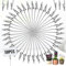 50 Pièces Pinces à Photo Alligator, Pinces à Pince Crocodile En Fil Métallique, Photo Memo Clip Support Stand, Pour Note Photo Mémo Clips, Bureau, Mariage, 10 cm / 3,94 Pouces(Argent)