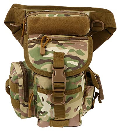 Garneck 1 Stück Bergsteigen Tasche Angelgerät Tasche Bein Bergsteigen Taschen Outdoor Bein Tasche Camping Oberschenkel Tasche Wandern Tasche Outdoor Camping Tasche Wasserkocher Tasche