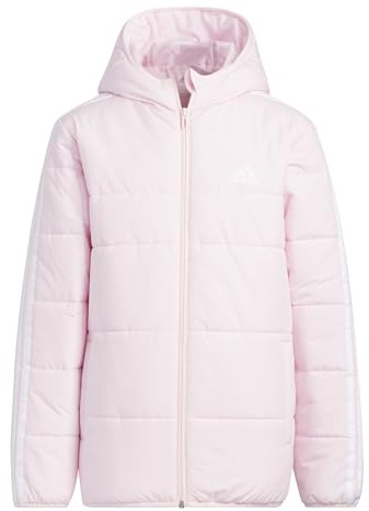 adidas Unisex Kids 3-Stripes Padded Jacket Kids, Clear Pink, 5-6 Years