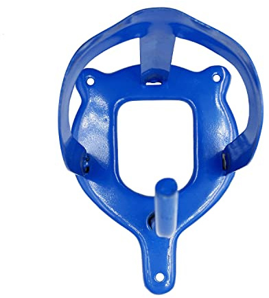 JA Horse JA6001 Trensenhalter Metall Sattelkammer, 5 Stück, blau | Stabiler Trensenhalter aus Metall für Pferdetrensen Halfter in Sattelkammer Stall