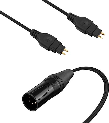 Toxaoii Cordon équilibré XLR à 4 broches, câble audio HD650 compatible avec casques Sennheiser HD650 HD600 HD580 HD660S HD58X HD565 HD6XX, 1,5 m