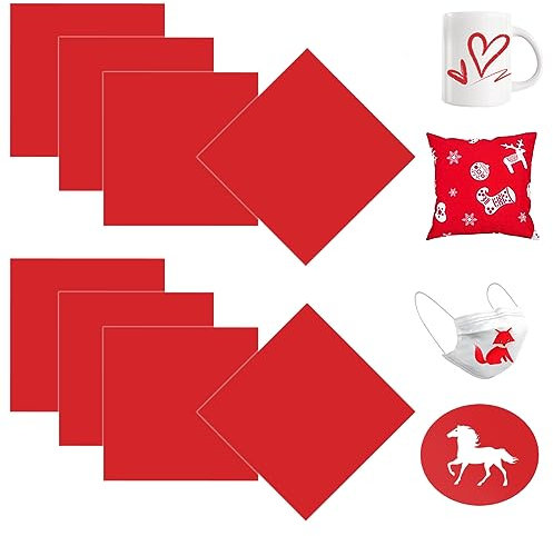 Occzin Infusible Transfer Ink Sheets - Juego de 8 hojas de tinta para sublimación de tinta de sublimación para máquina de prensa térmica para manualidades, camisetas, tazas, bolsas de lona