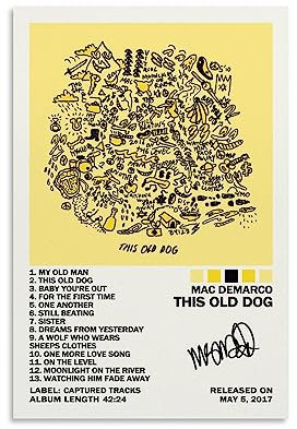 UTOYA Mac DeMarco Poster This Old Dog, dekoratives Gemälde, Leinwand, Poster, Schlafzimmer, Malerei, 30 x 45 cm