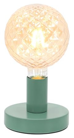 LED Universum - Tischleuchte Hannibal mint grün, E27-Fassung, max. 40W geeignet für LED Dekoleuchtmittel, Leselampe, Schreibtischleuchte, exklusive Leuchtmittel mit 150cm Kabel und Schnurschalter