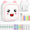 Ambesty Mini Drucker, Mobiler Fotodrucker, Tragbarer Mini Fotodrucker, Wireless Fotodrucker Thermodrucker, mit 13 Rollen Druckerpapie und 5 Buntstifte, Smartphone Bluetooth Drucker, für Lernhilfe
