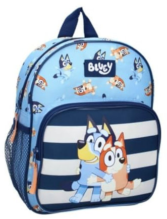 mybagstory - Rucksack - Bluey - Blau - Kinder - Schule - Kindergarten - Grundschule - Schulranzen Jungen - Größe 29 cm - verstellbare Träger - Geschenkidee, blau, One Size