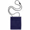 minimutz Brustbeutel zum Umhängen Kinder - Geldbeutel Mädchen Jungen mit Klarsichtfenster für Schülerausweis Buskarte - 13 x 15 cm (Navy)
