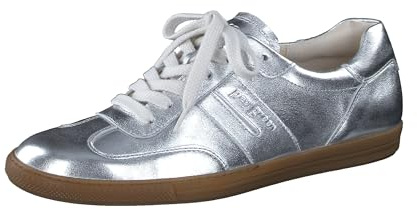 Paul Green Damen Sneaker, Frauen Low-Top Sneaker,Strassenschuhe,Freizeitschuhe,Turnschuhe,Laufschuhe,schnürschuhe,Silber (ALU),37 EU / 4 UK