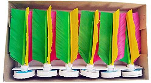 MARKELL 6Pack Federkick Federball FußüBung Outdoor Spielzeug Spiel Kick Spiel Indoor Outdoor für Kinder Erwachsene Teens Farbe
