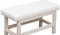 Sitzkissen für Gartenbank, 2-/3-Sitzer, wasserdicht, dick, lang, Sitzkissen, Matte für Zuhause, Garten, Terrasse, Schaukel, Outdoor (100 x 40 cm, Weiß)