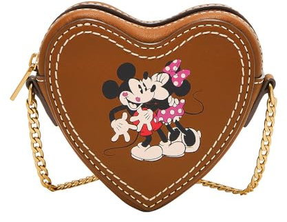Fossil Damen Mickey and Friends Braun Leder Mini Tasche Tasche, SL10052216