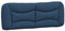 vidaXL Kopfteil Kissen, Kopfteilkissen für Schlafzimmer, Rückenkissen Bett mit Reißverschluss, Kopfpolster Bettkissen, Blau 120cm Stoff
