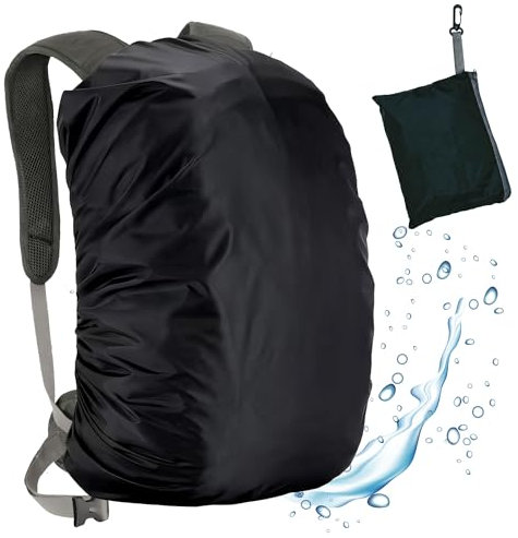 mauepersu Housse de Sac à Dos Anti Pluie, 55-60L Housse de Protection Imperméable Étanche Anti-Pluie Couverture en Facile à Transporter pour Sac à Dos pour Camping Randonnée Trekking Cyclisme