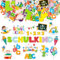BETESSIN 290 Stk. Schuleinführung Aufkleber Schaumstoff Sticker Schulkind für Mädchen Jungen Eindlich Schulkind Buchstaben Zahlen Aufkleber Moosgummi Sticker zum Basteln Schulanfang Einschulung Deko