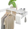 Wäschetrockner Wand, Wäscheständer Wandmontage, 100cm Wäscheständer zum Ausziehen Wand für Badezimmer, Balkon, Terasse, platzsparend Wandwäschetrockner ideal für Indoor & Outdoor (Weiß - 100cm)