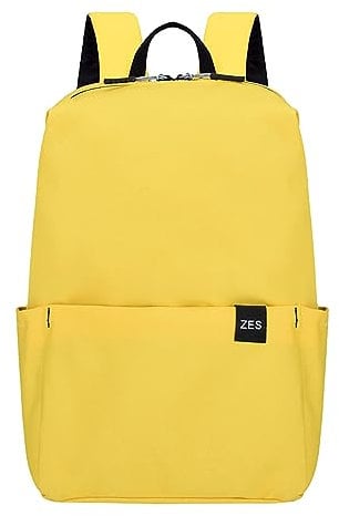 Generisch Rucksack, Geschenk, bunter kleiner Rucksack, für Herren und Damen, leichte Studentententasche, Wandern, gelb, One size