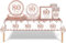 69pcs Rose Gold 80th Birthday Decorations for Women,80th Birthday Tableware Tablecloth Paper Plates Napkins Serviettes and Cups Sets for 80th Birthday Table Decorations for Her 80th Birthday Gifts