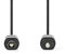 NEDIS Cavo audio ottico - Toslink maschio - mini toslink - 1.00 m - rotondo - PVC - nero - etichetta