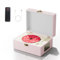 Yintiny Time Music Box lettore CD con altoparlanti; trasmettitore Bluetooth; regalo festival; lettore BGM per la decorazione domestica (rosa)