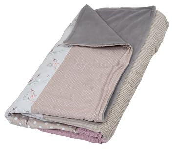 ULLENBOOM ® Kinderdecke 100x135 cm Märchenwald (Made in EU) - Babydecke aus 100% OEKO TEX Baumwolle & Fleece, ideal als Kuscheldecke
