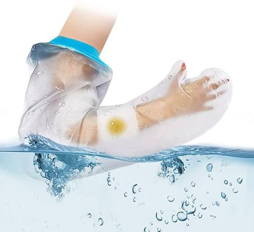 WANDGU Protezione Impermeabile Gesso Braccio: 63 cm Copertura Gesso Braccio Riutilizzabile, Protezione Gesso Braccia, Extra Large, Elastiche per Proteggere Braccia nel Bagno, Uomo, Donna