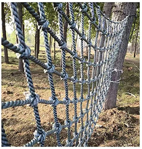 Playground Net Climbing Net Dia 14mm, Safety Nets Cargo Rope Heavy Duty Netting Treehouse Protection, Rope Ladder Swing Rope Balcony(Size:2 * 4m(6.6 * 13ft))