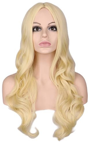 Yzdysg Kopfschmuck, goldenes Cosplay-Haarteil mit weichen Locken für realistische Friseure und leidenschaftliche Styling-Enthusiasten