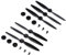 FWRCCMJ 3 Teile/Satz Propeller Kompatibel Mit Yuneec Typhoon H480 H/Drone Quick Release Requisiten Ersatz Klingen AB Klinge CW CCW ersatzteile(3A and 3B)