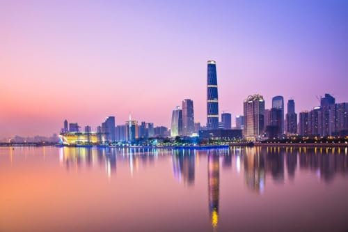 1000 piece Puzzle for Adults Jigsaw Puzzles GUANGZHOU HONG KONG CHINA SKYLINE GLOSSY POSTER PICTURE PHOTO PRINT view A016 Challenging Puzzles for Friends Family