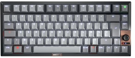 CHERRY KW 300W MX, Clavier Mécanique Compact Hot-Swap, Disposition Française (AZERTY), Éclairage Blanc, pour Windows, Interrupteurs MX2A Silent Red, Noir