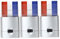 Red Blanc Bleu Ble Stick Face Paint, visage Paint Stick 3pcs Patriotique France Flag pour applaudir le maquillage rouge blanc et bleu pour le match de football, événements sportifs