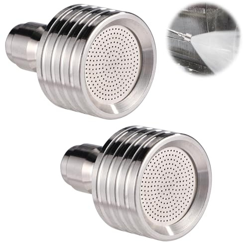 Lyreh 2pcs Pressure Washer Nozzle Tips with 1/4 Inch Quick Connect Interface, Stainless Steel Power Washer Nozzles Accessories for Car Cleaning Garden Watering Soft Wash System