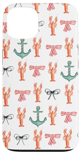 Lobster Fan Sealife Sea Ocean Life Nautical Design Grün Hülle für iPhone 13