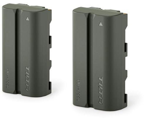 TILTA 2er-Pack NP-F550 Akku (3500 mAh) für LED-Leuchten, Monitore und Nucleus M II TNP-F550-GN-2