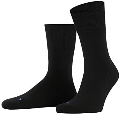 FALKE Unisex Socken Run U So Baumwolle Funktionsmaterial einfarbig 1 Paar, Schwarz Black 3000, 49-50