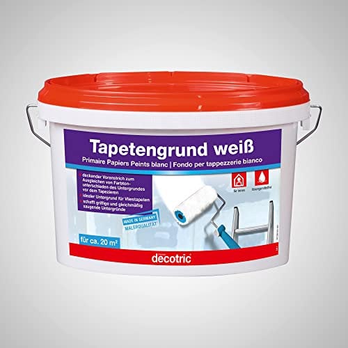 Decotric TG25 Tapetengrund Tapetengrundierung, weiß, 2,5 Liter