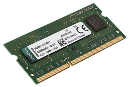 Kingston Technology ValueRAM 4GB 1600MHz DDR3 NonECC CL11 SODIMM 1Rx8 1.5V KVR16S11S8/4 Mémoire d’ordinateur Portable