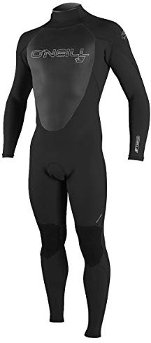 O'Neill Men's Epic 3:2mm Back Zip Full Wetsuit, Durable Warmth with Good Flexibility for Surfing and All Water Activities, Black/Black/Black, Medium