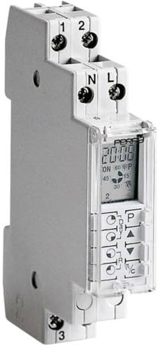 Perry 1IO1070 Interruttore Orario Giornaliero Digitale, Bianco