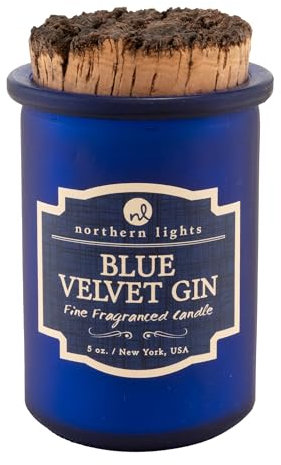 Northern Lights Kerzen Spirit Jar Kerze, 5 oz, Blue Velvet Gin