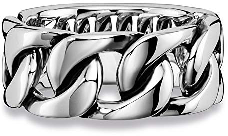 caï men Herren Ring Royal Punk 925 Silber rhodiniert schwarz coloriert 62 (19.7) - C4186R/90/00/62