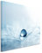 Sinus Art 120x80cm Wandbild – Farbe Blau Petrol - Leinwandbild auf Keilrahmen in Bester Qualität - Dekoration Abstrakt Komposition Makro-Bild Ball